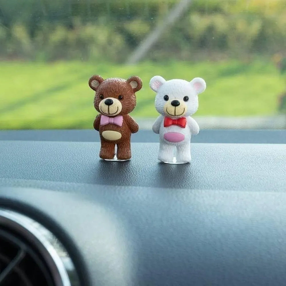 Satyam Kraft 1 Set Resin Teddy Bear Miniature Figurines