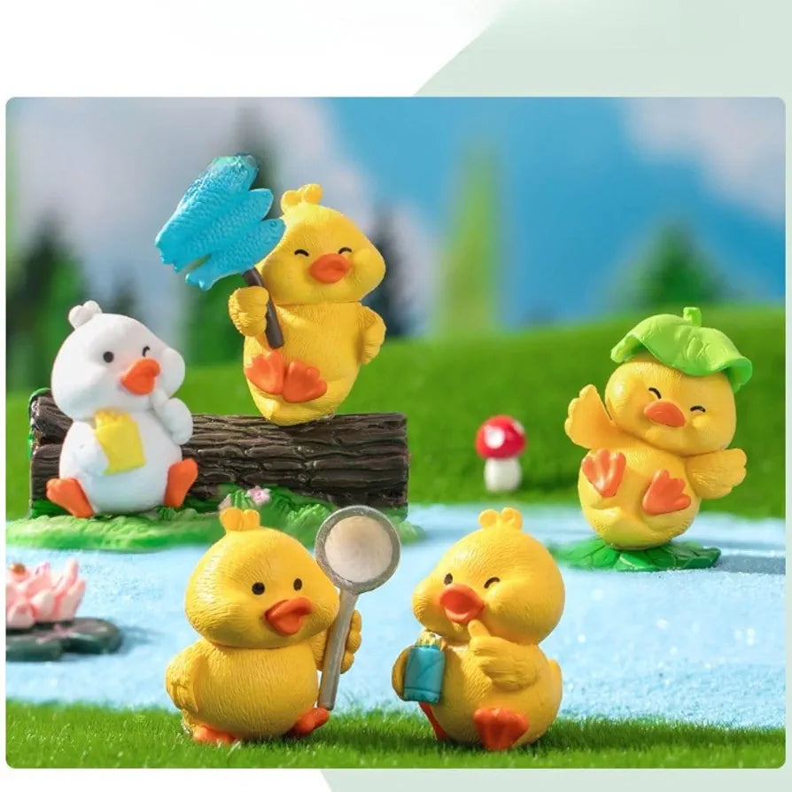 Satyam Kraft Resin 1 Set Duck Miniature Figurines