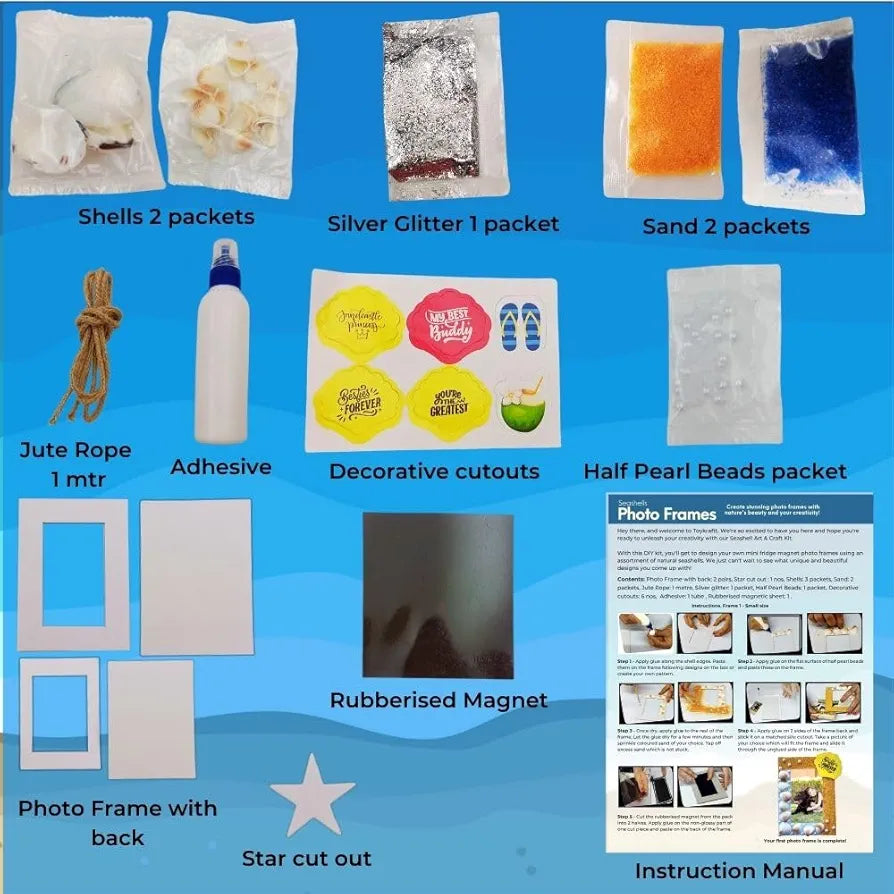 TOYKRAFTT Art N Craft Kit for Kids, Creative & DIY Toys, Kids Activity for Age of 8+ Year - Photoframes