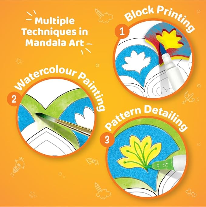 Imagimake Mandala Art Kit Art and Craft Kit for Girls 9-12 Coloring & Painting Kit