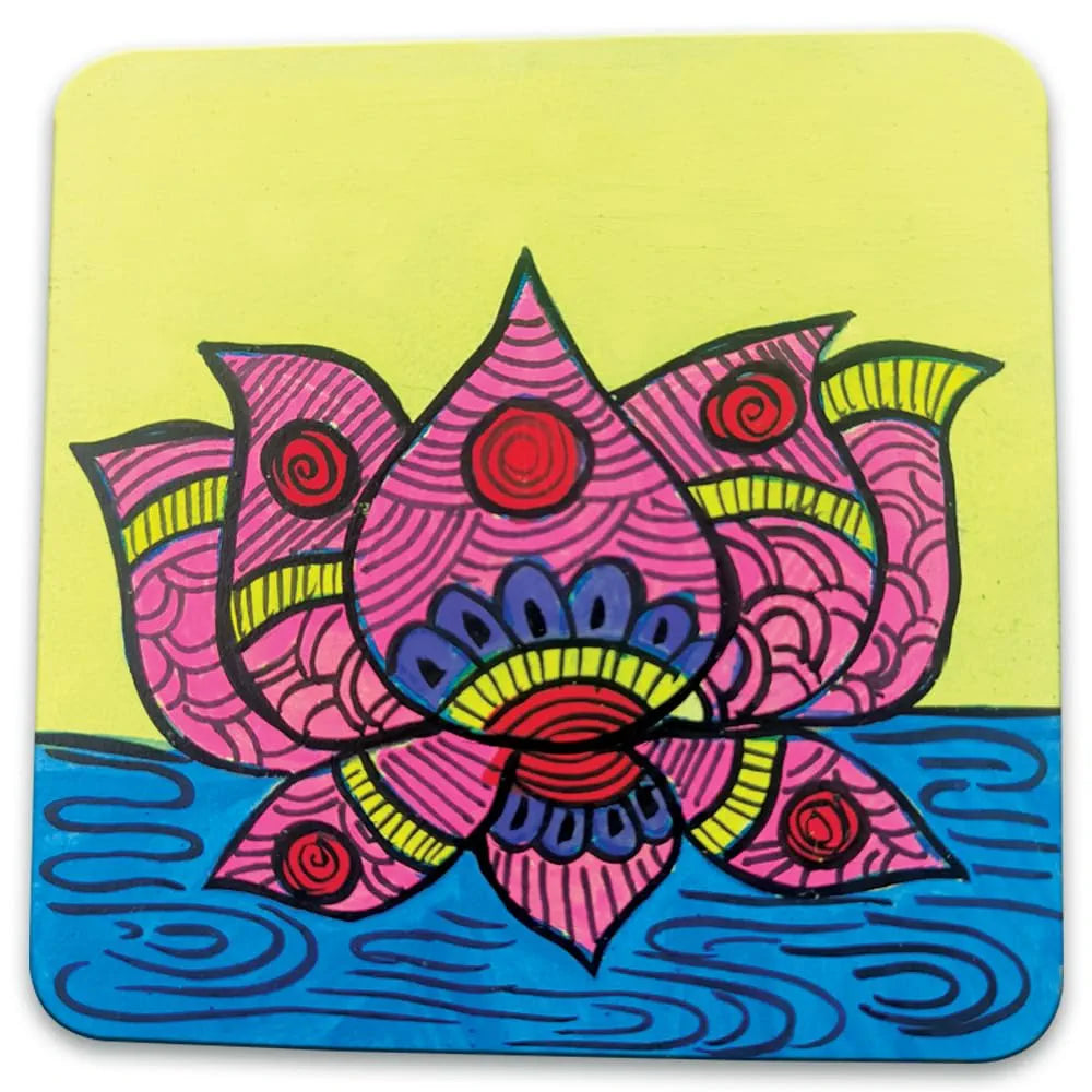 TOYKRAFTT Glass Painting Kit for Kids| Gifts for Girls Boys Age 8+| Madhubani Arts & Crafts Kit Glass Painting Madhubani Kit
