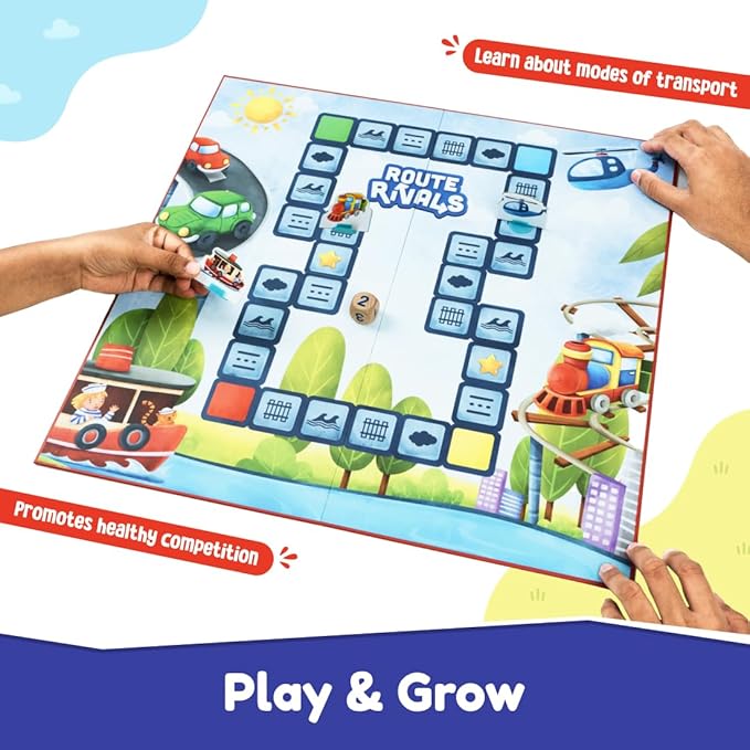 Bloomingo Board Game - Route Rivals | Thrilling Racing Game for Kids & Adults