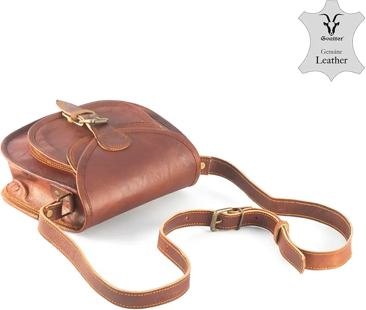 Goatter Genuine Leather Casual Sling Bag for Girls and Women