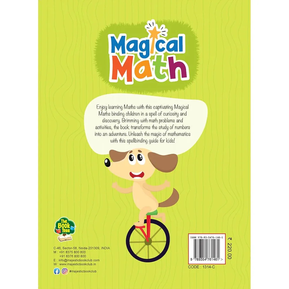 Magical Math Activity Book for Kids - Addition and Subtraction for Age 4+ Years - Counting - Activities for Nursery, Pre-School Children - Math Activities for Children