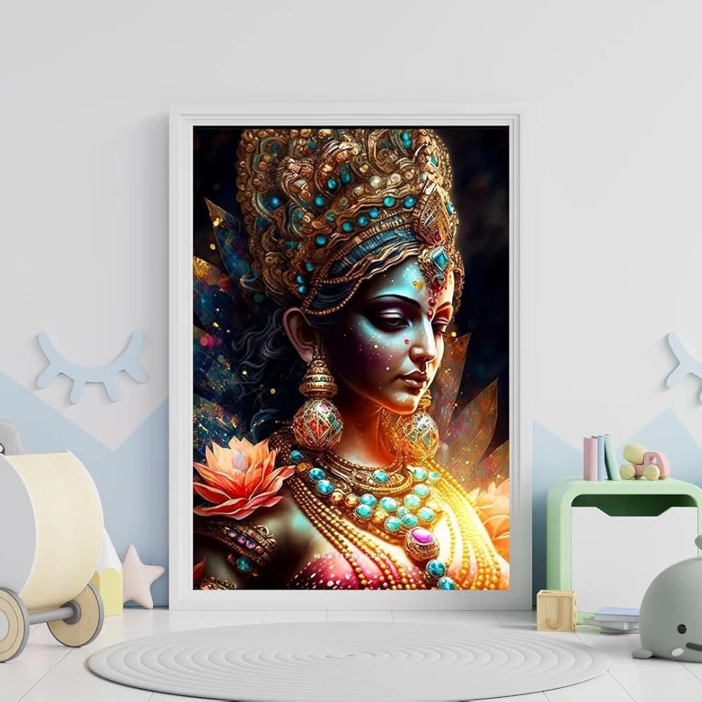 TULIP N TURTLE Digital Lotus DIY 5D Diamond Painting by Number Kits Round Dril Diamond Painting Kit Cross Stitch Pictures Arts Craft