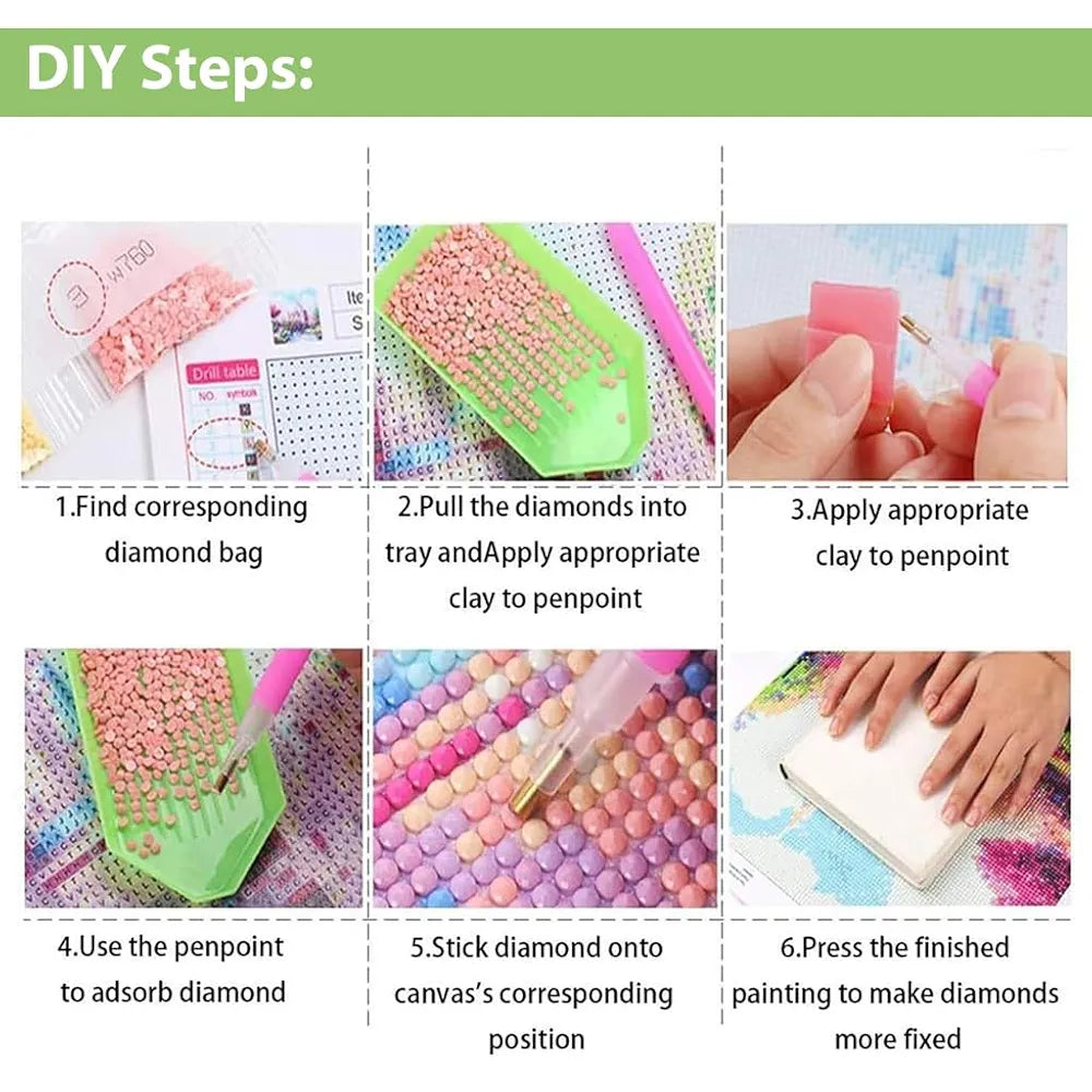 HASTHIP® Diamond Painting Kit - 12x16inch Eye Diamond Painting Kits, 5D Diamond Painting Kit for Adults & Kids, Very Suitable for Home Leisure and Wall Decoration, Gift for Kids and Adults
