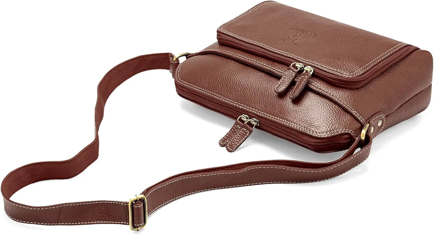 Goatter Genuine Leather Casual Sling Bag for Girls and Women