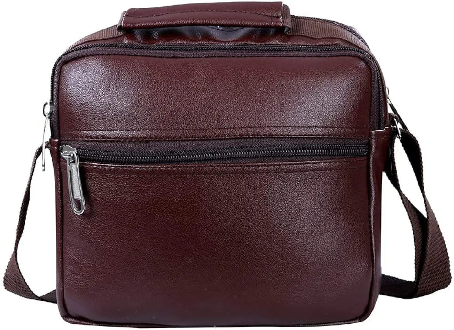 Leather World Sling Bag for Men PU Leather Messenger Cross Body Travel Office One Side Chest Shoulder Bag for Men & Women