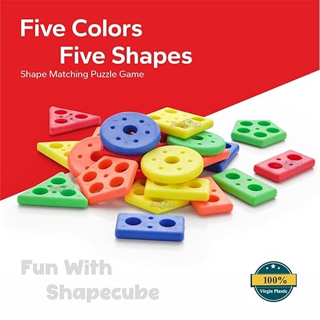 Zudo Toys Smart Activity Fun&Learning Geometrics Square-Educational&Learning Toys