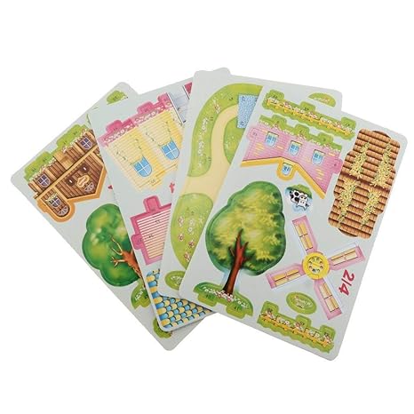 Webby Diy Cozy Farm Building Jigsaw Puzzle with Real Plant Eductaion Toy 38Pcs