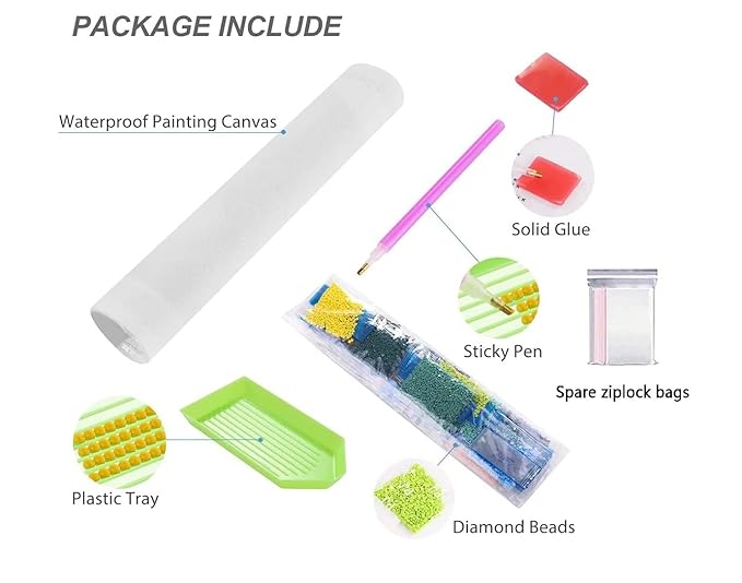 Trexee 5d Diamond Painting Kit For Adults & Kids 30 * 40cm Diy Paint By Numbers Color Multi-3