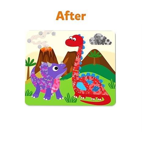 Skillmatics Art Activity Dot It Dinosaurs No Mess Sticker Art for Kids Craft Kits Diy Activity