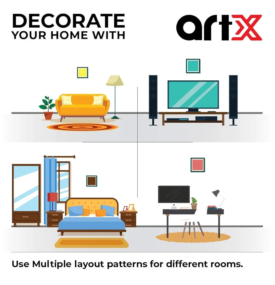 ArtX Paper Beautiful Women Pop Art Wall Art Painting Multicolor Abstract