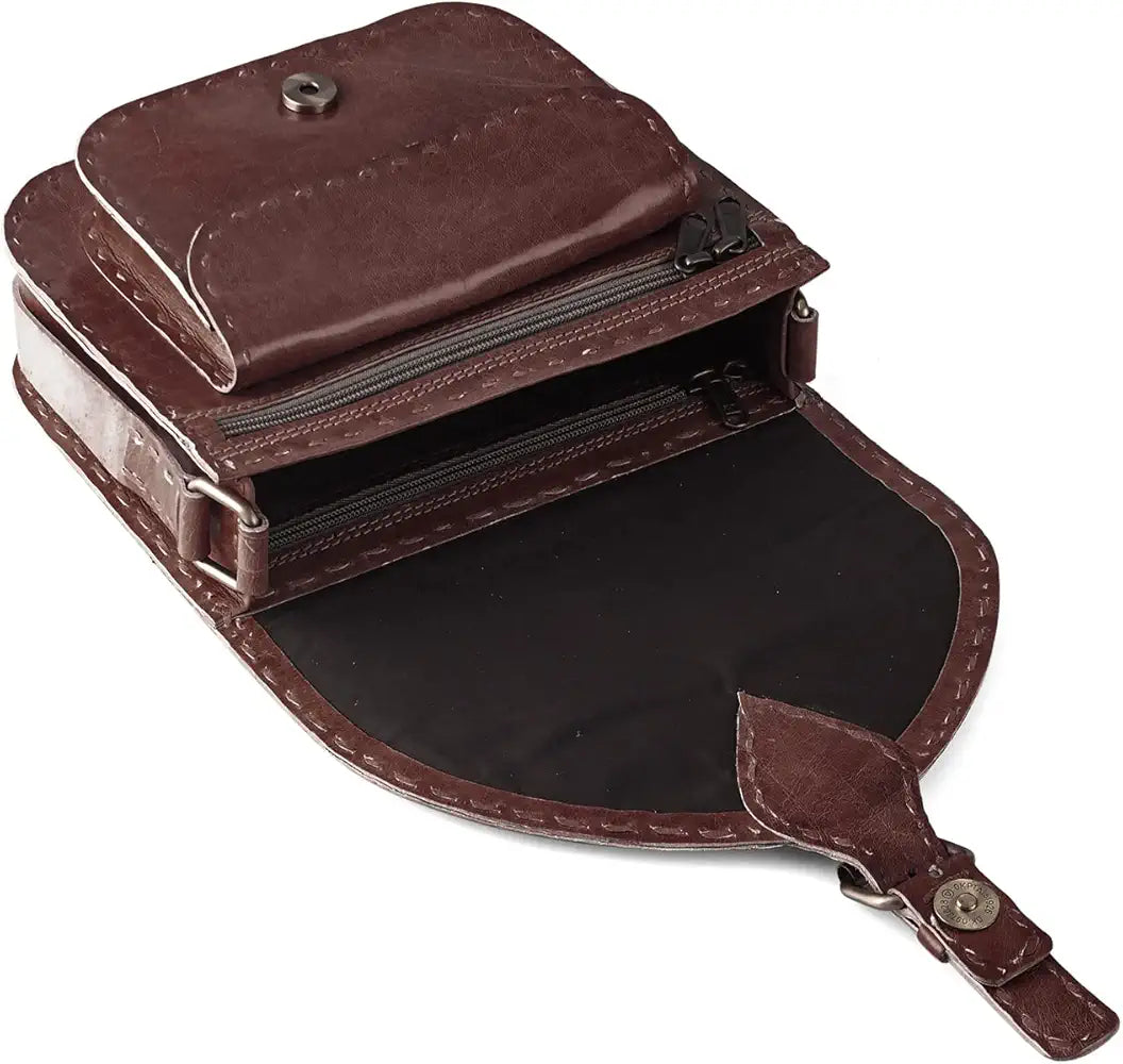 Goatter Genuine Leather Crossbody Sling Bag For Women