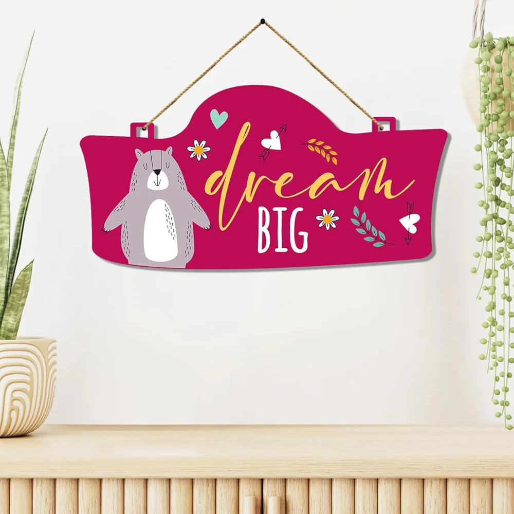 Kotart Dream Big Quotes Wall Decor for Living Room Decorative Items for Home
