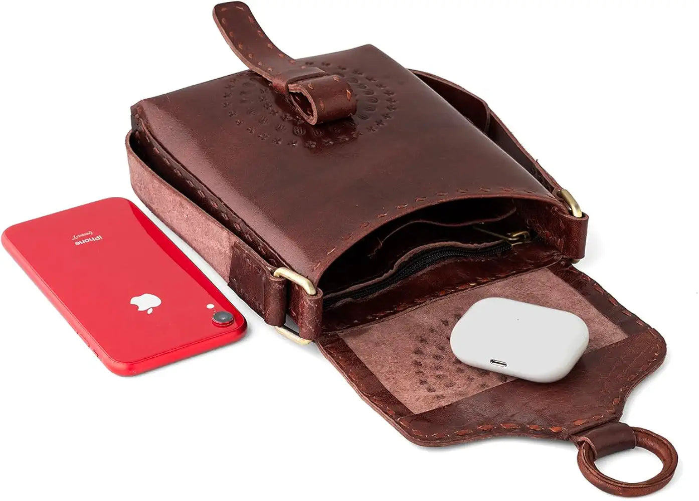 Goatter Genuine Leather Handmade Girls And Women’s Small Cross Body Sling Bag For Daily Use