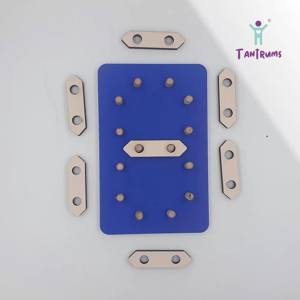 Tantrums Wooden Number Single Digit Board Montessori Educational Pre-School Puzzle Board Toy for Number Learning | Education Puzzle Learning Aid for Kids