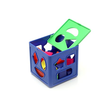 Zudo Toys Shape Sorting Cube With 18 Shape And Different Color Kids Activity Educational Toys