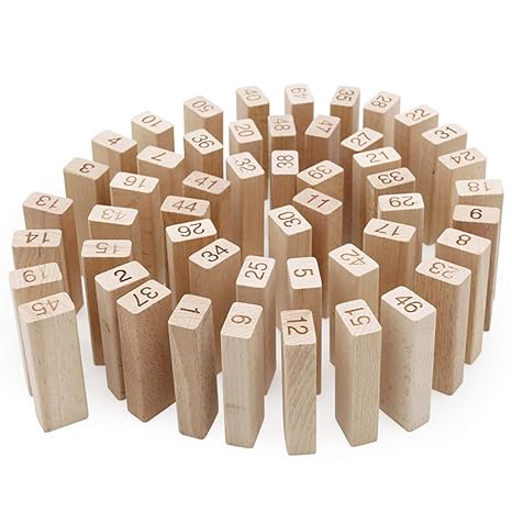 Webby Kid's and for Adult s Wooden Building Blocks Educational Game Toy 48 Pieces