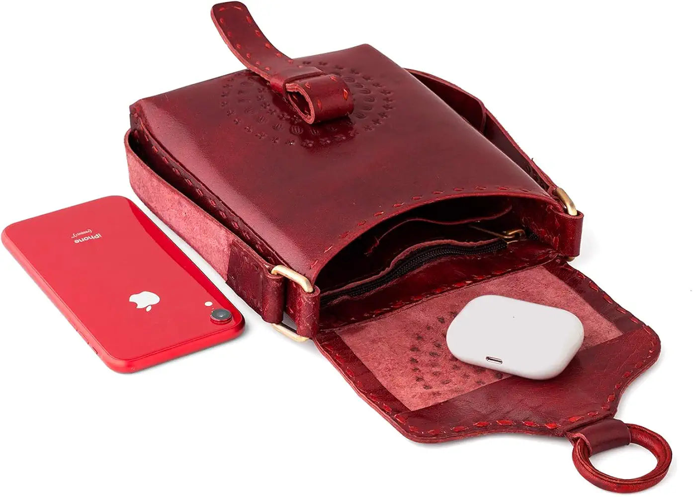 Goatter Genuine Leather Handmade Girls And Women’s Small Cross Body Sling Bag For Daily Use