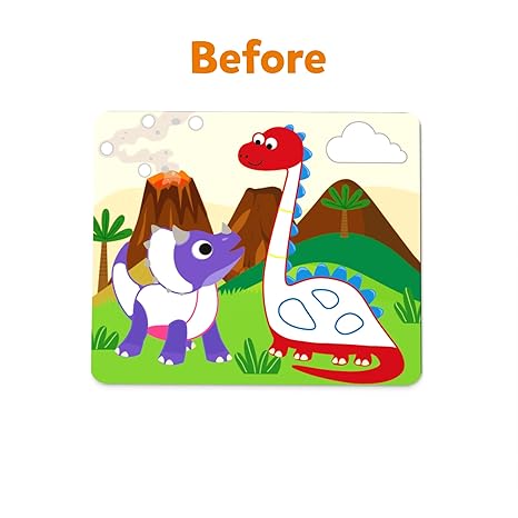 Skillmatics Art Activity Dot It Dinosaurs No Mess Sticker Art for Kids Craft Kits Diy Activity
