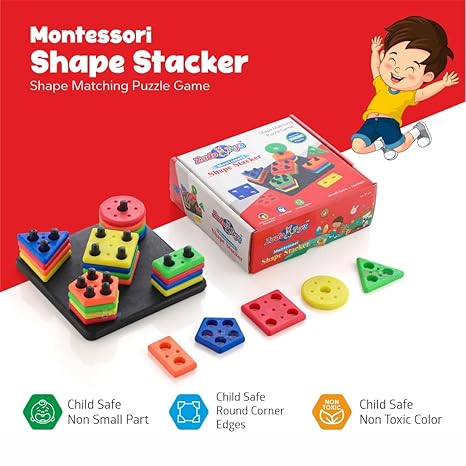 Zudo Toys Smart Activity Fun&Learning Geometrics Square-Educational&Learning Toys
