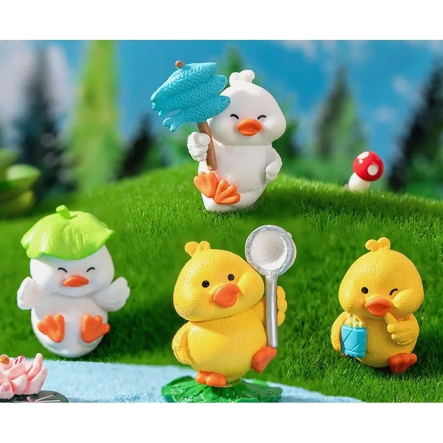 Satyam Kraft Resin 1 Set Duck Miniature Figurines