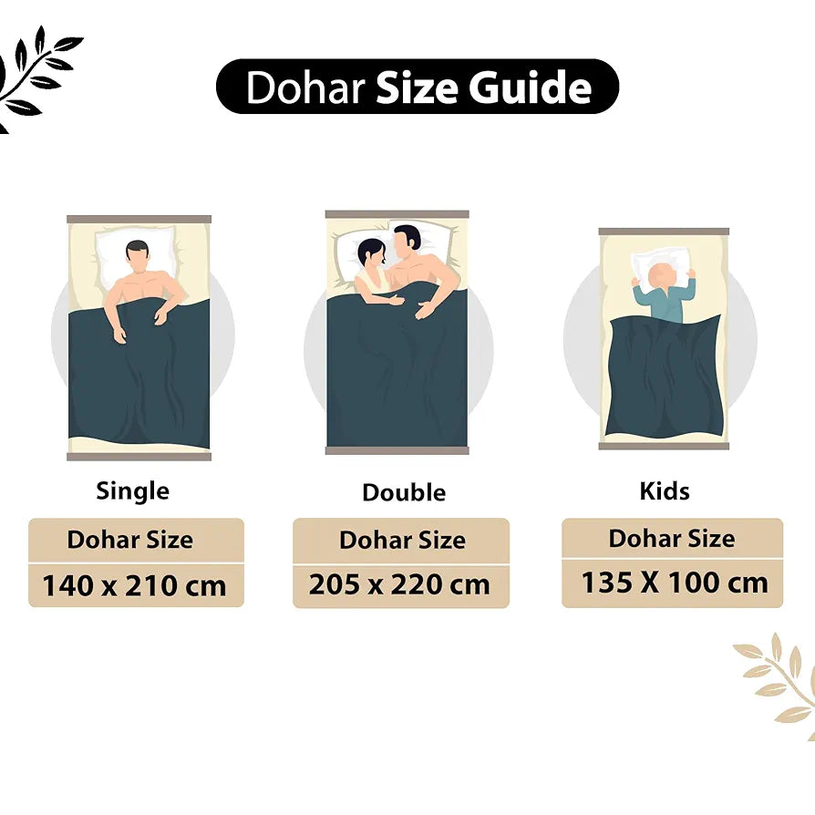 Divine Casa 100% Cotton Single Bed Dohar Ultra-Soft AC Blanket Lightweight Reversible Quilt Colour Ivory & Sunflower Yellow