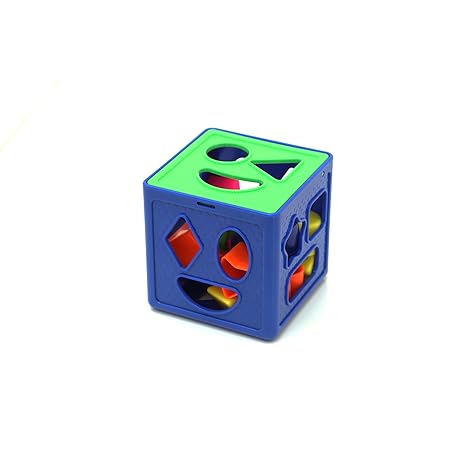 Zudo Toys Shape Sorting Cube With 18 Shape And Different Color Kids Activity Educational Toys