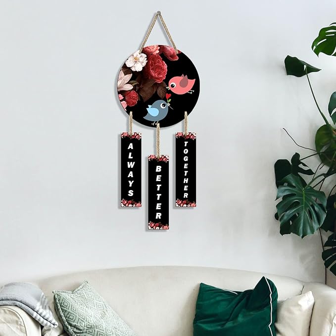 Sehaz Artworks Wooden Wall Hangings for Home Decoration Home Decor Items for Living Room - 60 Cm