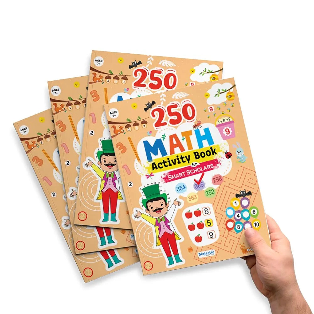 Maths Activity Book for Age 3+ | 250 Engaging, Skill-Booster Activities | Builds Focus and Fine-Motor Skills | Fun Learning | The Book Tree Books