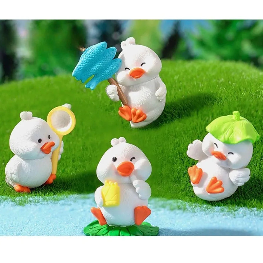 Satyam Kraft Resin 1 Set Duck Miniature Figurines