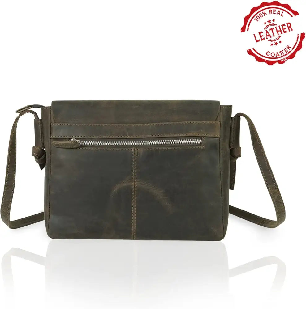 Goatter Hunter Leather 9" Inch Crossbody/Sling Messenger Bag For Girls And Womens, GTHT-17