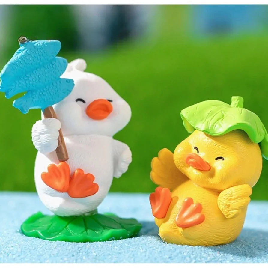 Satyam Kraft Resin 1 Set Duck Miniature Figurines
