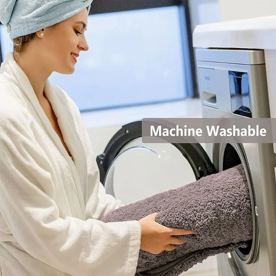 Luxe Home Bath Mat Super Soft Non Slip Vegas Mats for Bathroom 45x75 cm Colour Cocoa