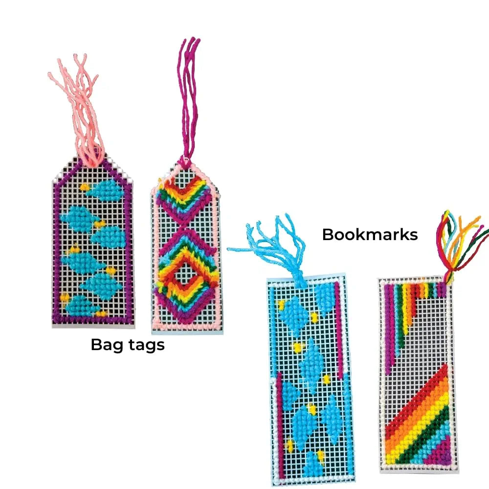 Toykraftt Cross Stitch Craft| Embroidery Kit| Do It Yourself Craft Activity Kit for Girls Aged 8+ Years to Adults| Cross Stitch Embroidery Kit for Kids - Plastic, Multicolor