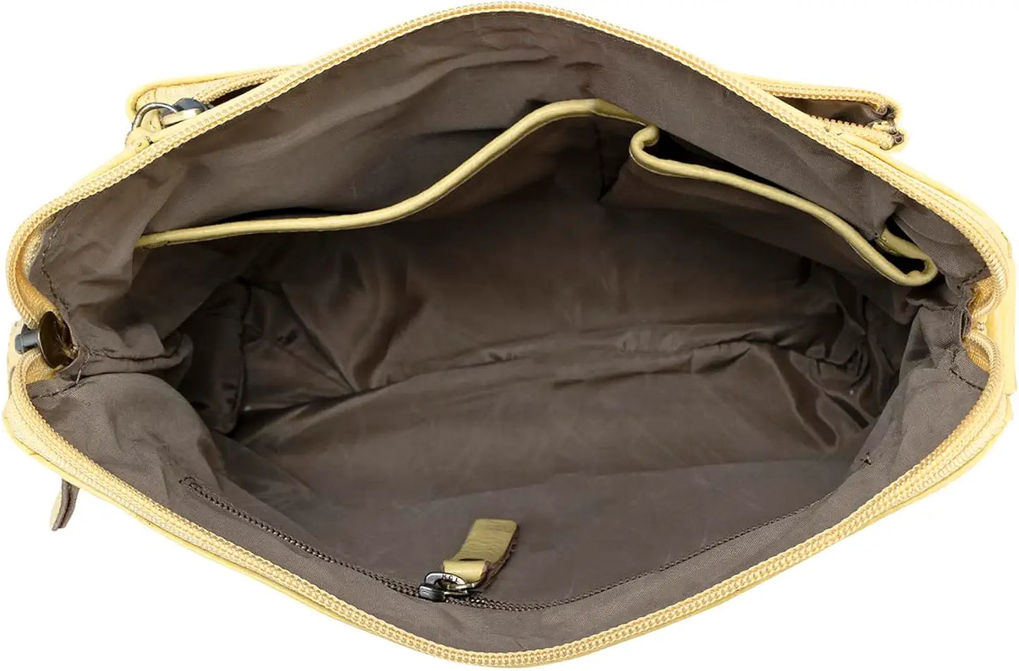 Goatter Genuine Leather 9" Inch Sling Cross-Body Bag For Women's