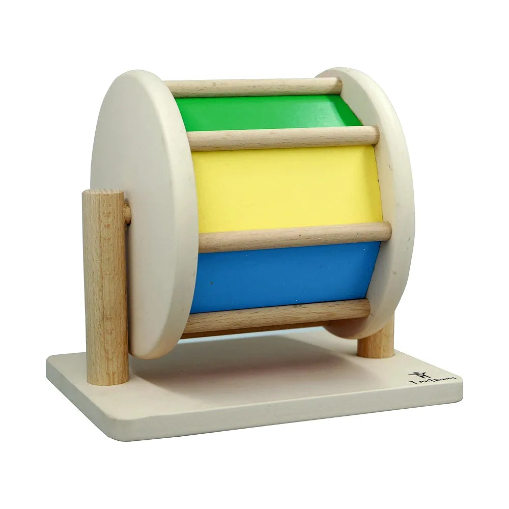 Tantrums Wooden Rainbow Wheel Toy for Infant to Build Hand Eye Concentration Motor Skills I Multicolor Rainbow Spinner
