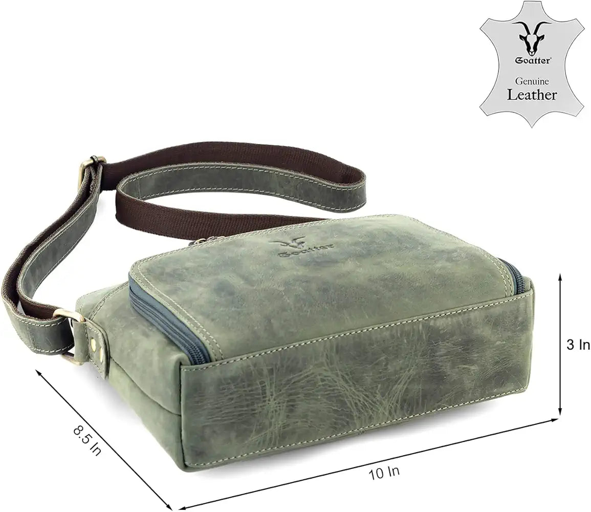 Goatter Genuine Leather Casual Sling Bag for Girls and Women