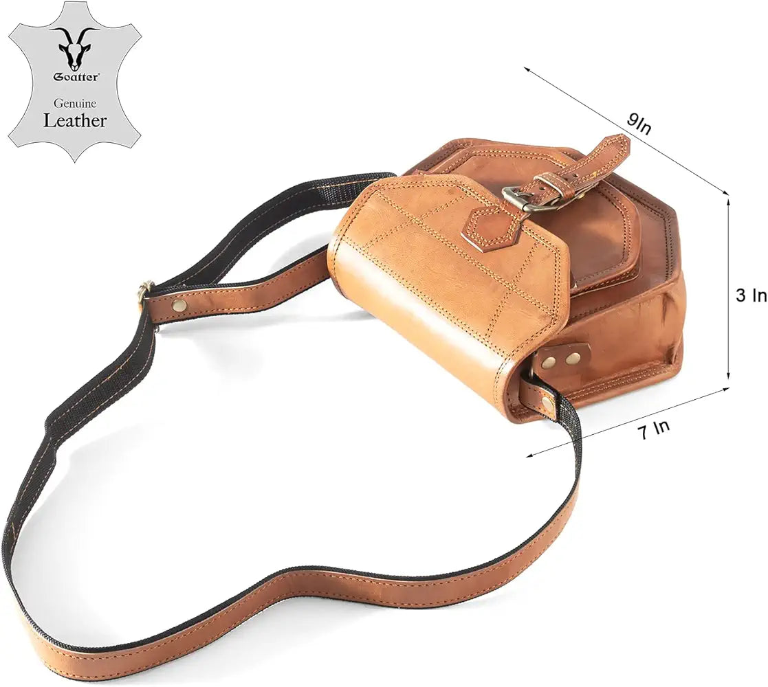 Goatter Genuine Leather Casual Sling Bag for Girls and Women