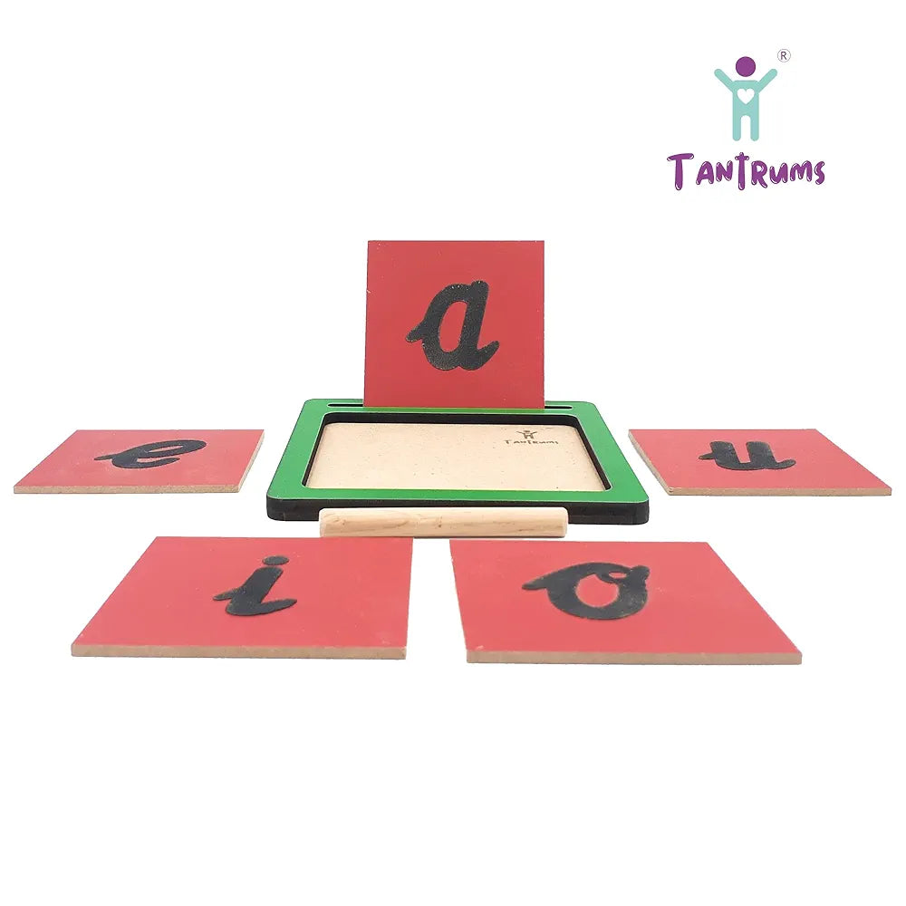 Tantrums Coloured Sand Paper with Tray| Learning Fun Education Puzzle Learning Aid for Kids