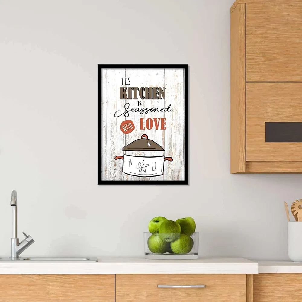 Kotart Engineered Wood Photo Frames For Kitchen And Restaurant Wall Design-2 Square