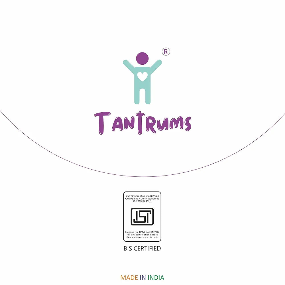 Tantrums Preschool Wooden Educational Puzzle for Kids Learning Helpful in Developing Hand Eye Concentration and Motor Skills with Self-Correcting Match