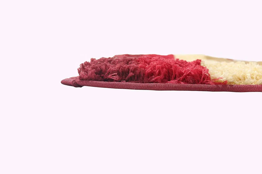 Luxe Home Jericho Runner 2500 Gsm Super Soft Microfiber Anti-Skid Washable Runner Colour Cherry 2x5 Feet