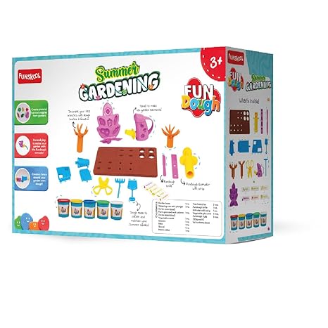 Funskool Fundough Playset Summer Gardening Garden Themed Playset Harvest Vegetables