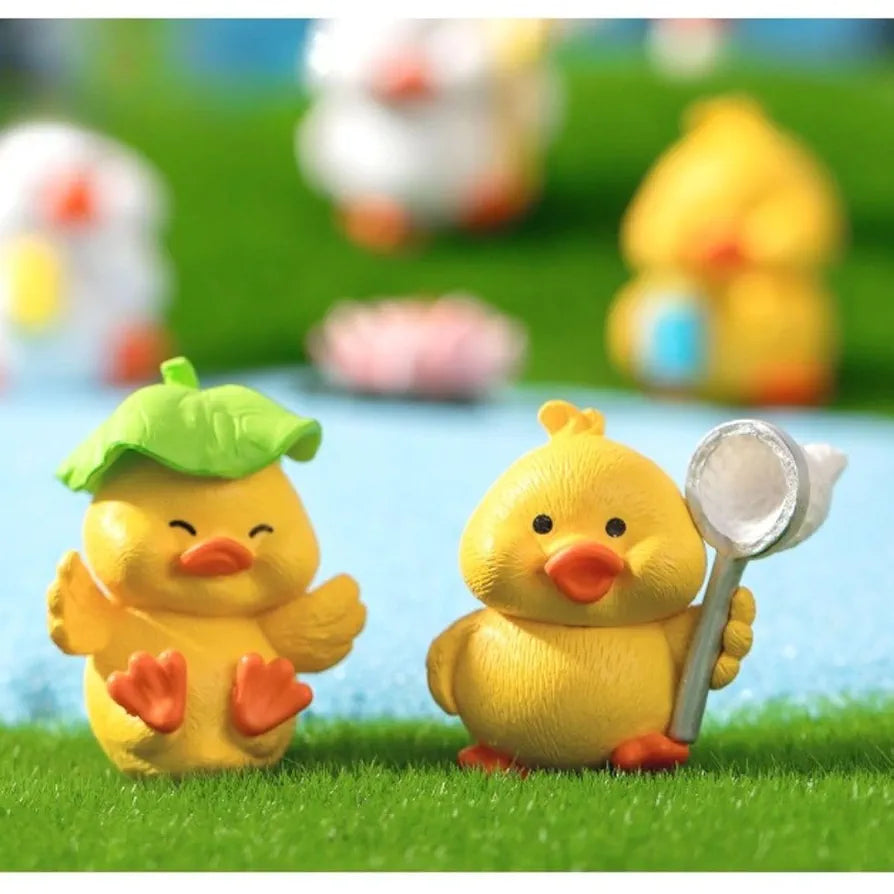 Satyam Kraft Resin 1 Set Duck Miniature Figurines