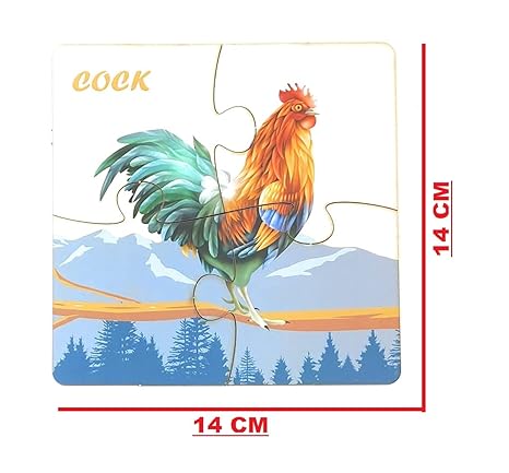 FunBlast Birds Jigsaw Puzzles for Kids Wooden Paperless Jigsaw Puzzles for Kids 20 Pcs