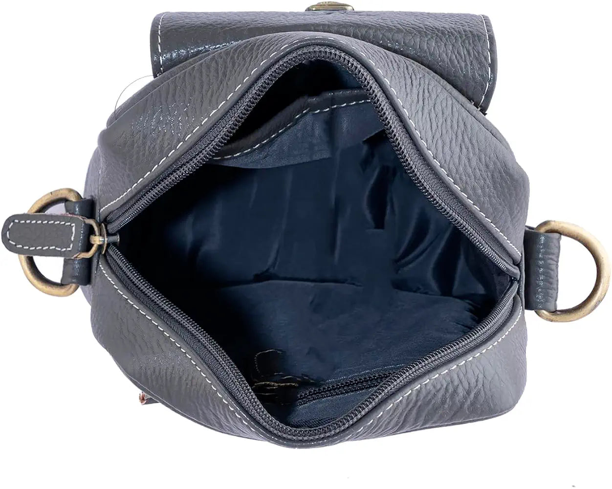 Goatter Genuine Leather Unisex Sling Cross-BodyBag Messenger Bag