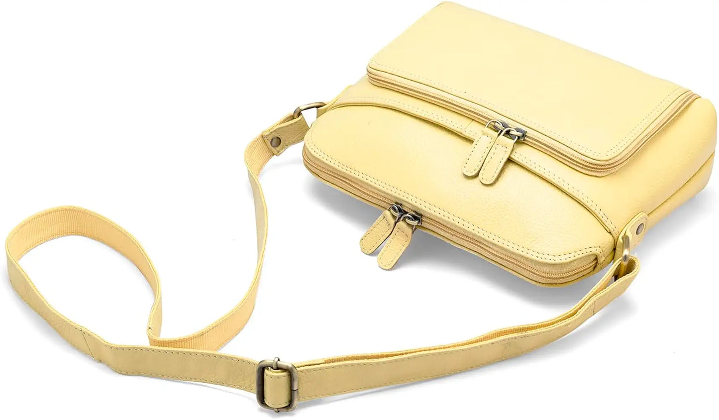 Goatter Genuine Leather Casual Sling Bag for Girls and Women