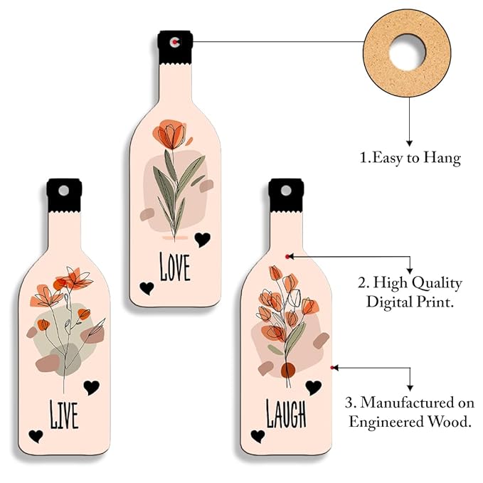 Sehaz Artworks Wood Decoration Items for Living Room Decorative Items for Home Wall Decoration